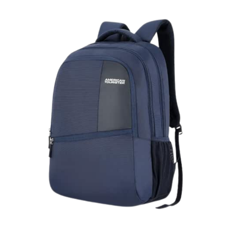 American Tourister Valex Laptop Backpack, 28L & 17" Inch Laptop Compartment, front organiser, bottle holder Backpack Bag For Man And Women, Blue