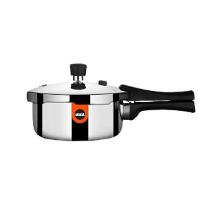 Stahl Xpress Triply 1 L Pressure Cooker Baby, Induction Cooker, Outer Lid Pressure Cooker, Induction & Gas Stove Compatible, 5 Years Warranty
