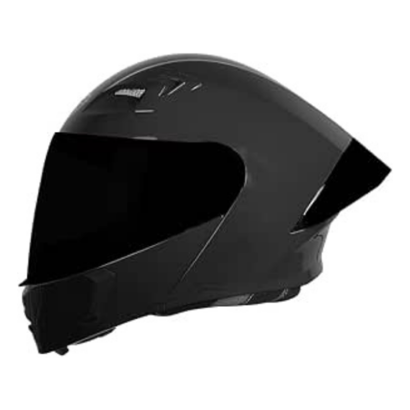 Steelbird SBA-20 7Wings Flip-Up Helmet with Black Spoiler for Men and Women with Inner Smoke Sun Shield