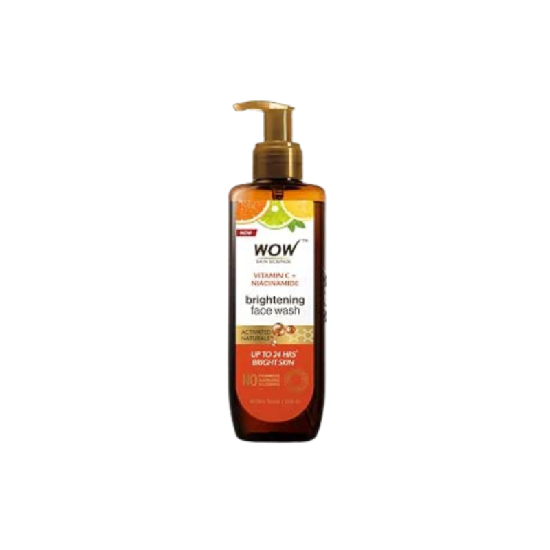 WOW Skin Science Brightening Vitamin C Face Wash | For Oily & Dry Skin | Bright, Glowing Skin | Refreshing | For Women & Men | Paraben & Sulphates Free | 200 ml