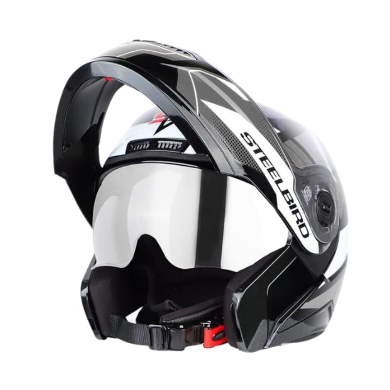 Steelbird SBA-7 Huracan Flip-Up Helmet for Men and Women with Inner Sun Shield