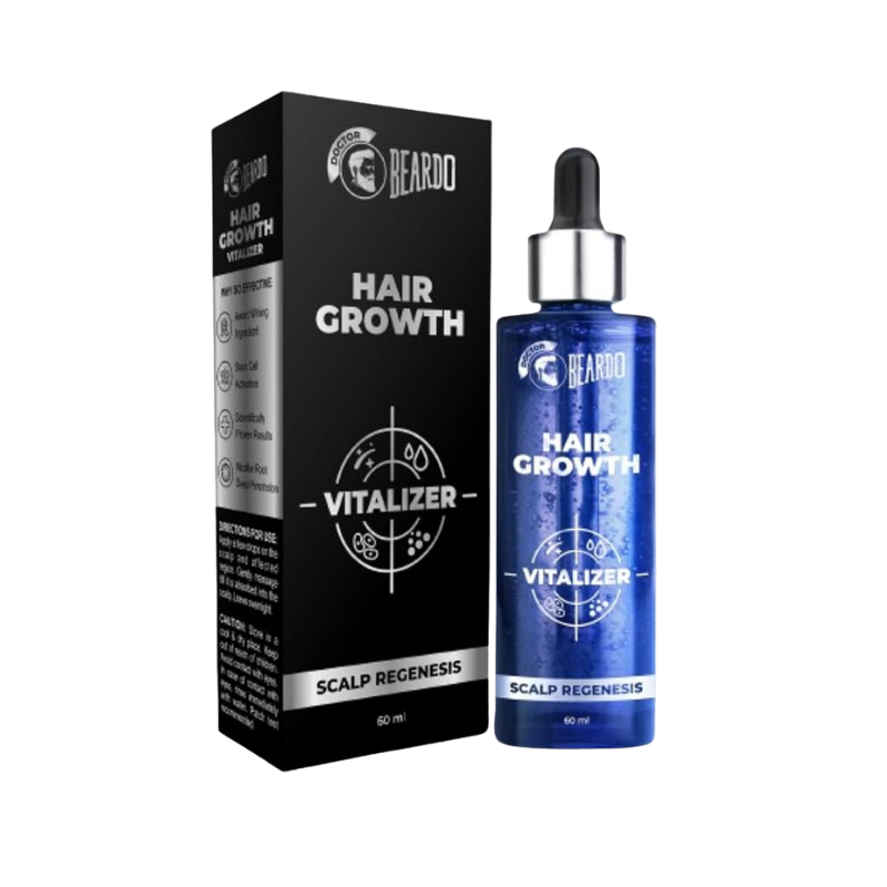 Beardo Hair Growth Serum, 60 ml | Biotin for Hair Growth | Redensyl for Stem Cell Activation | Caffeine product for DHT blocking | Non-Sticky | non-greasy | Advanced Vitalizer for Men