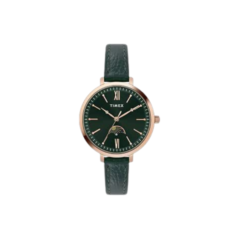 TIMEX Analog Watch for Woman with Round Dial & Water Resistant Women's Wrist Watches