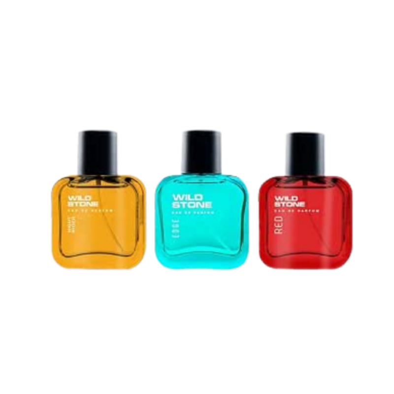 Wild Stone Night Rider, Red & Edge Long Lasting Perfume Spray For Men, Combo Pack Of 3 (30ml Each)