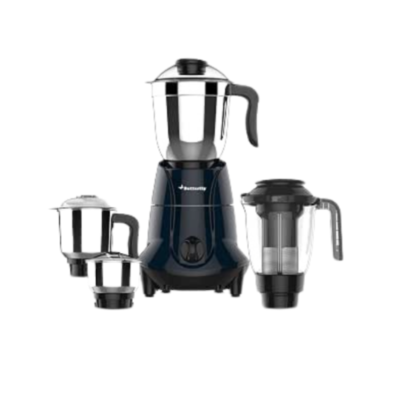 Butterfly Jet Elite Mixer Grinder 750W, 4 Jars, 5 Years Motor Warranty (Blue)
