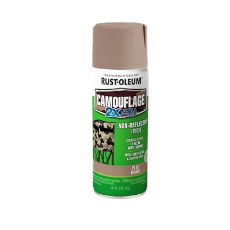 Rust-Oleum 279177 Specialty Camouflage Ultra Cover 2X Spray Paint, 12-Ounce, Khaki