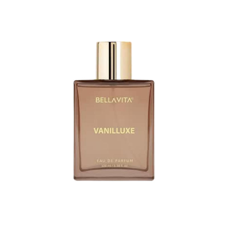 BELLAVITA Vanilluxe | Long Lasting | 100ml | Perfume for Man and Woman | Cedarwood, Jasmine & Musk | Musky, Floral Premium Unisex Fragrance for Men