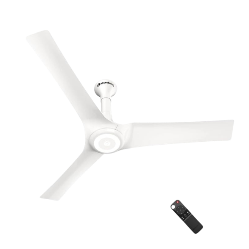 atomberg Aris Starlight 1200mm Ceiling Fans with Underlight, IoT and Remote Control | Smart Fan with Noiseless Operation | BLDC Motor 5 Star Rated Ceiling Fan Marble White