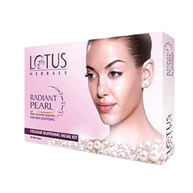 Lotus Herbals Radiant Pearl Cellular Glow.1 Facial Kit, White