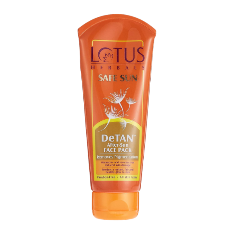 Lotus Herbals Safe Sun De-Tan After Face Pack, 100g