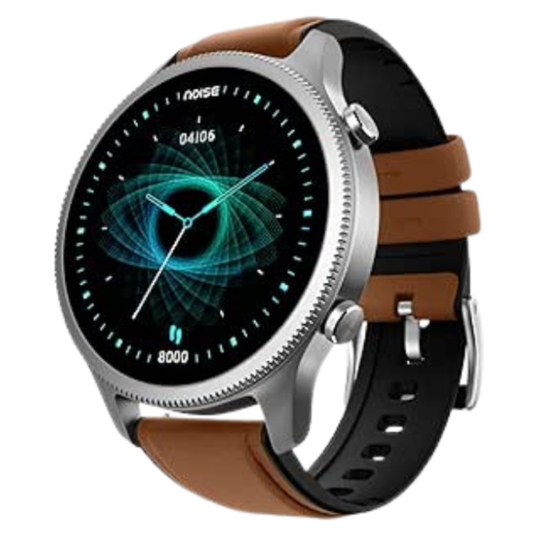 Noise Halo Premium Metallic Smartwatch, 1.43" AMOLED Display, 7 Day Battery, BT Calling (Make/Answer), Smart Gesture Control, 100+ Sport Modes, NoiseFit App Supprt, 1 Year Warranty (Vintage Brown)