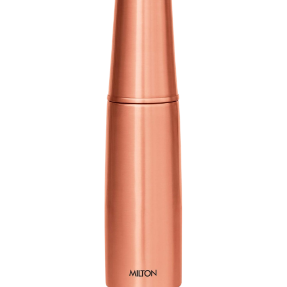 MILTON 890ml Original Copper Water Bottle - 100% Pure Copper Vessel for Drinking, BPA-Free, Leak-Proof, Boosts Immunity, Supports Digestive & Liver Health, Ayurveda Inspired - Delight 1000