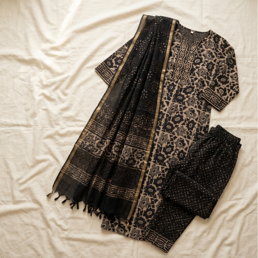 Black 3 piece salwar